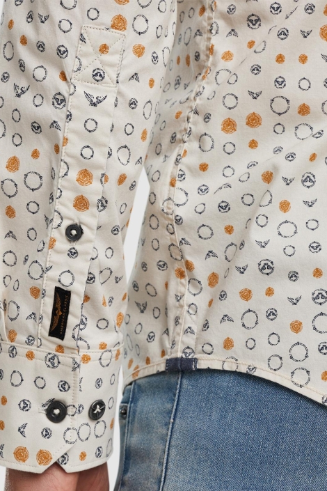 PME legend long sleeve shirt print on poplin